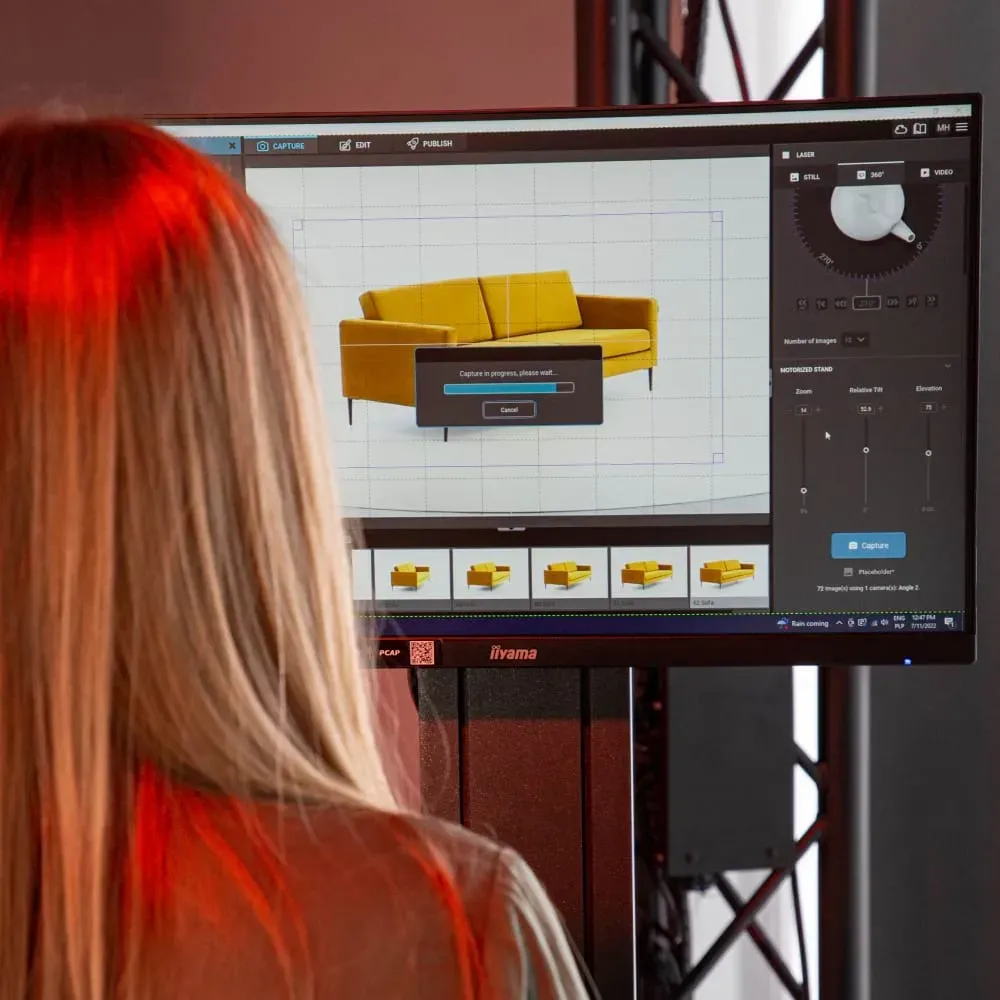 Software de edición de fotos de productos para fotografía 360 de muebles