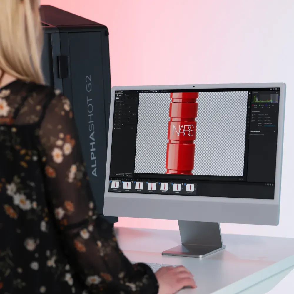 Configuración de fotografía de productos de cosmética con múltiples productos