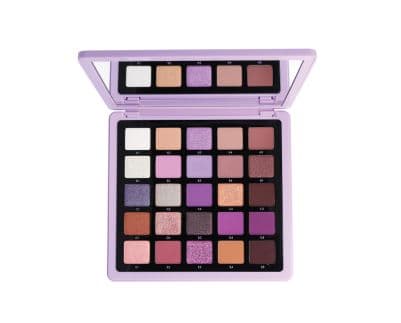 Paleta grande de sombra de ojos violeta con espejo