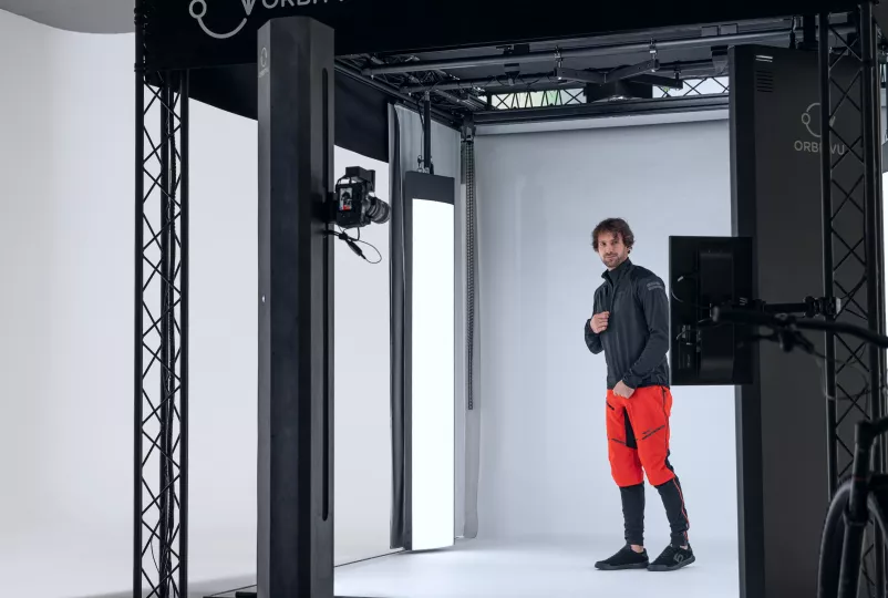 soporte motorizado Orbitvu en Bike Studio